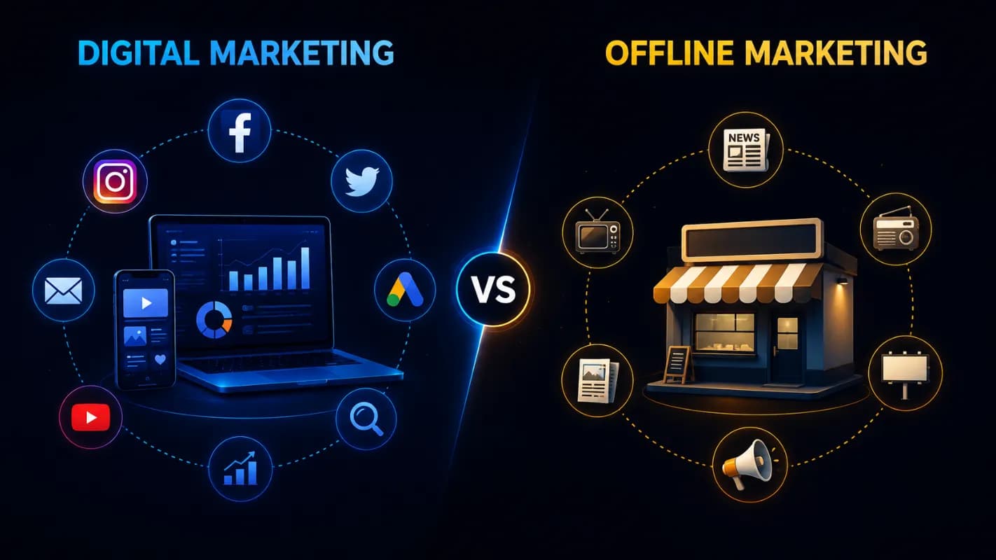 Digital Marketing Vs.Offline Marketing: Which One is Right for Your Business?