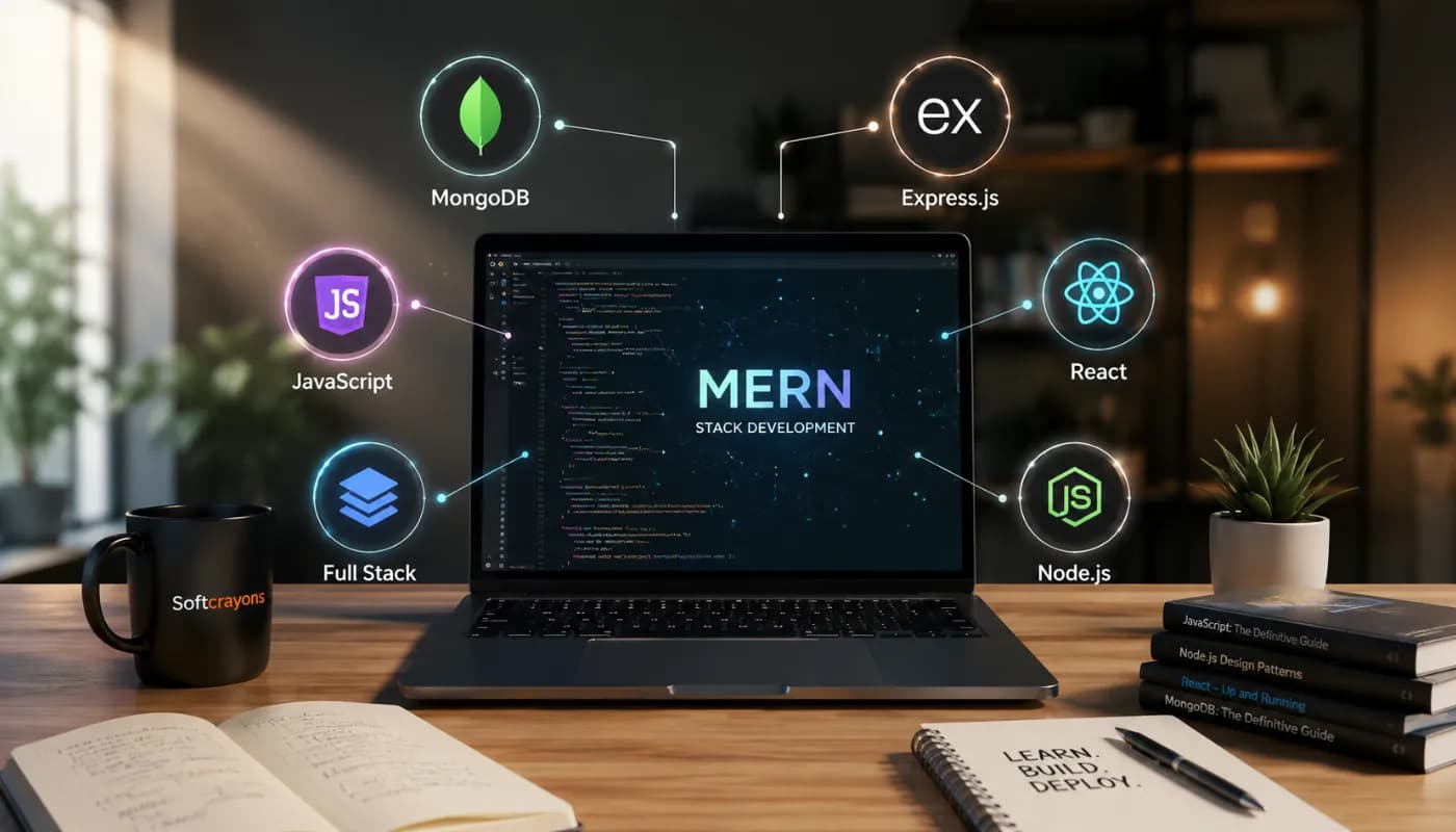 Mastering the MERN Stack with Softcrayons: Best MERN Stack Training Institute in Noida