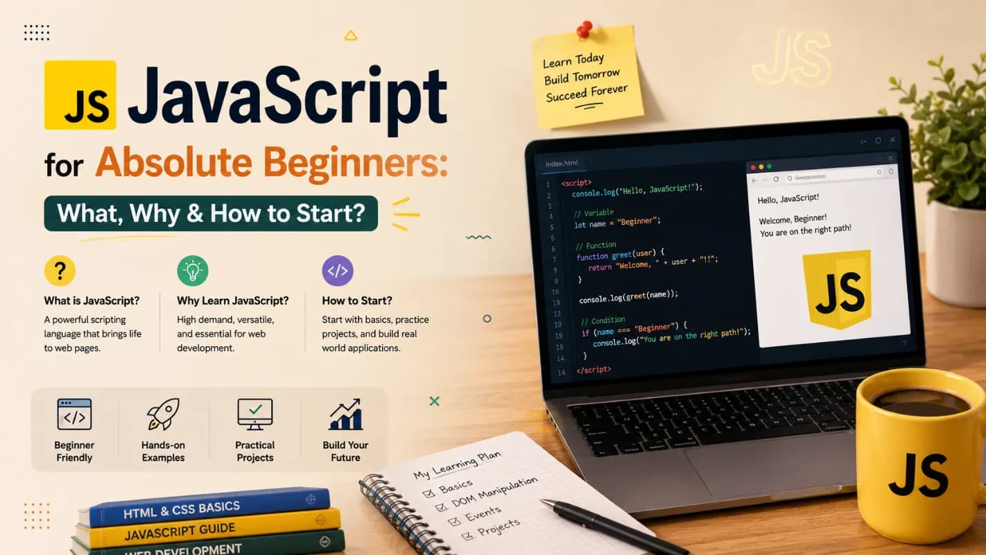 JavaScript for Absolute Beginners: What, Why & How to Start?