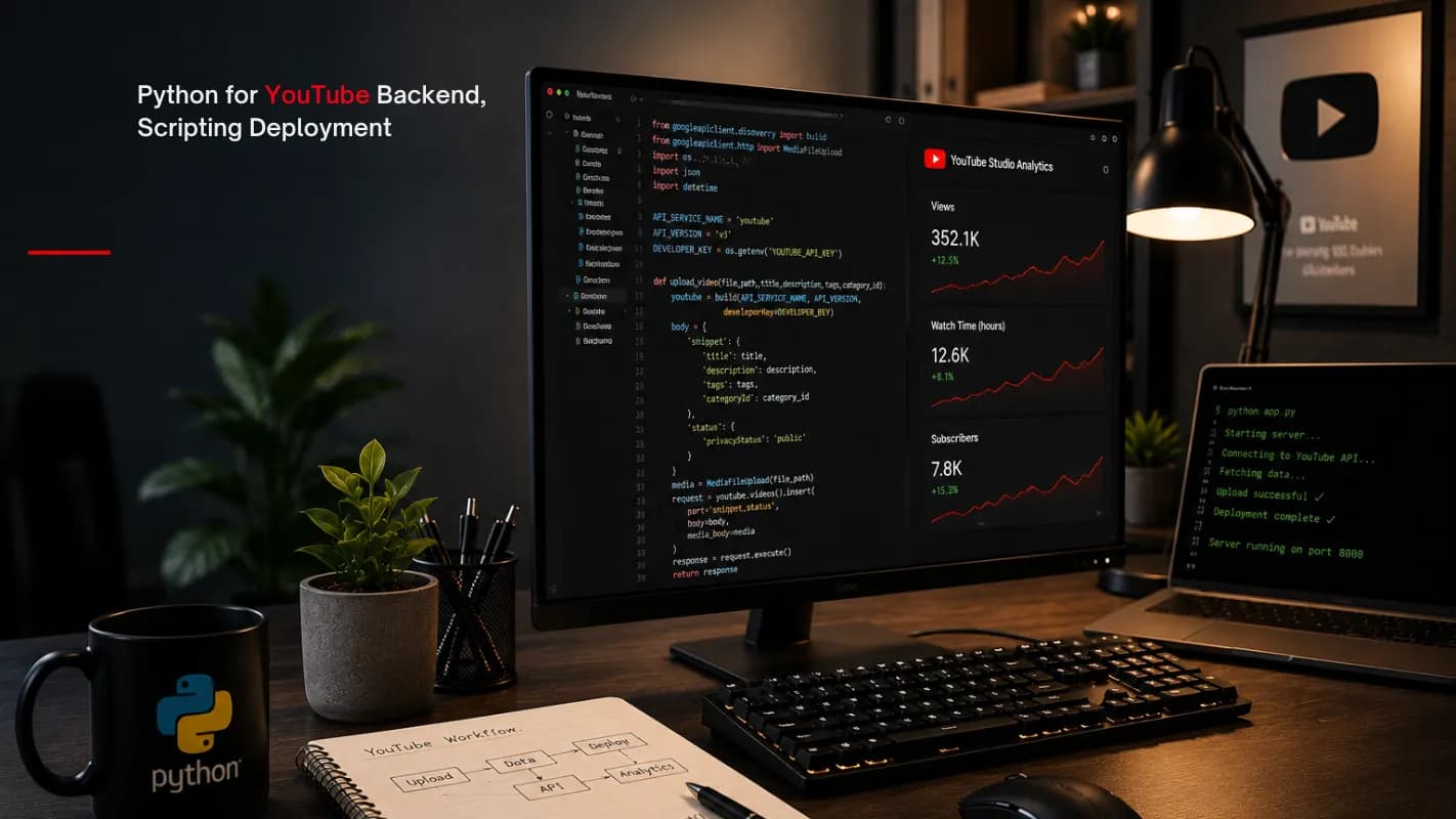 Python for YouTube: Backend Development, Automation & Deployment Guide