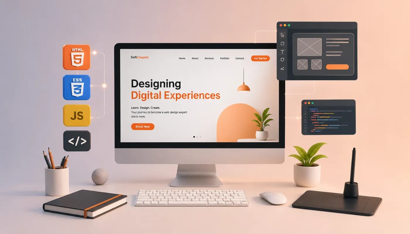 Crafting Digital Excellence: Web Designing Training at SoftCrayons