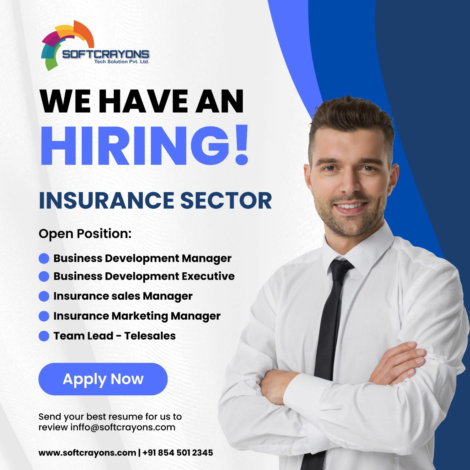 We Are Hiring Insurance sector