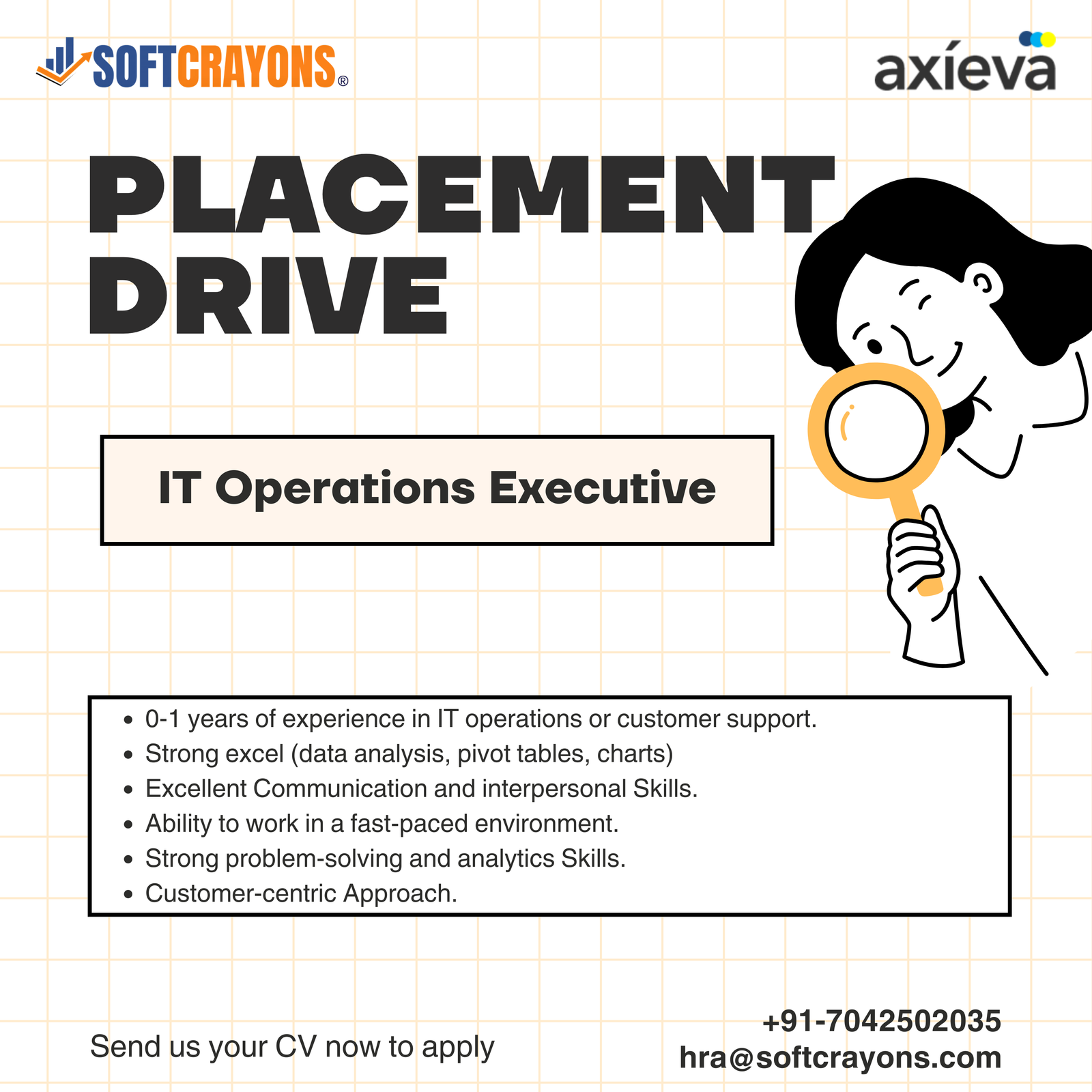 Job Opening for IT Operations Executive